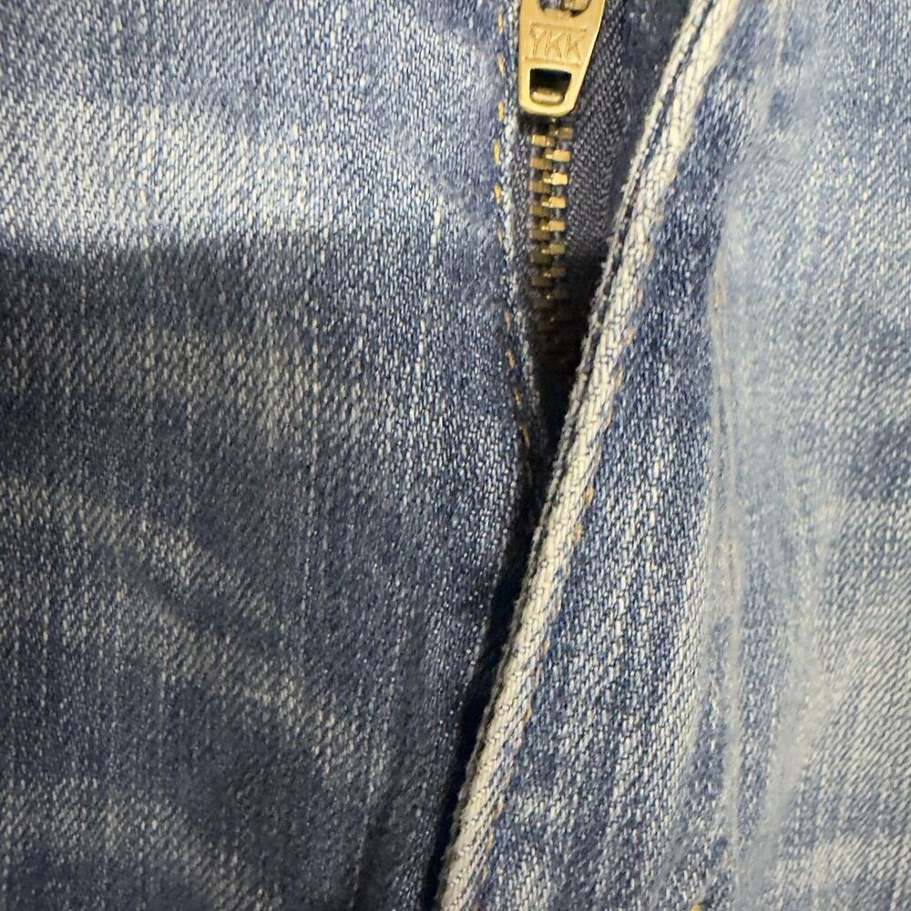 Denim & Supply Ralph Lauren Crop Skinny Jeans Women 30(32) Blue Star Distressed - Picture 14 of 15